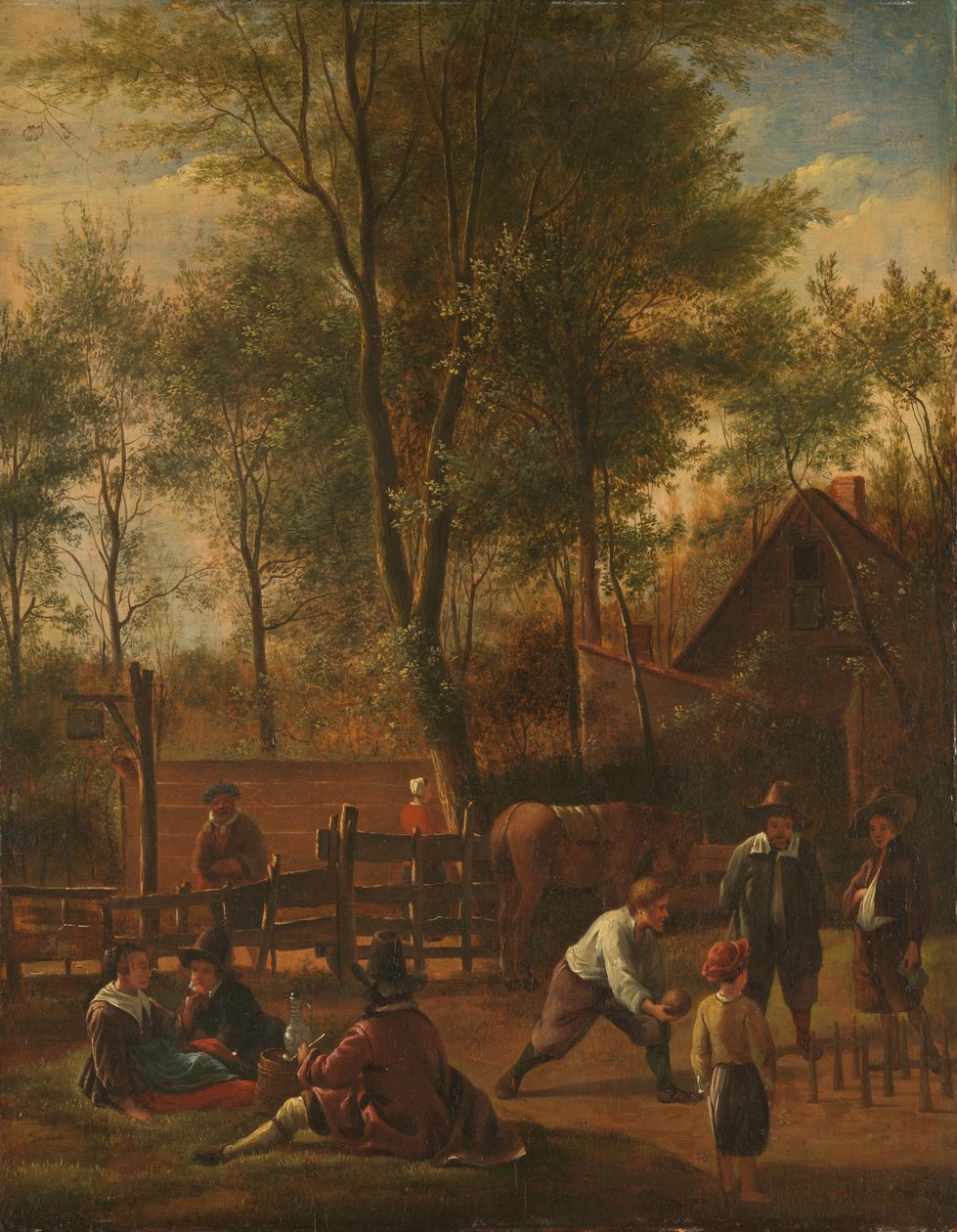 Bowlerne af Jan Havicksz. Steen (copy after)