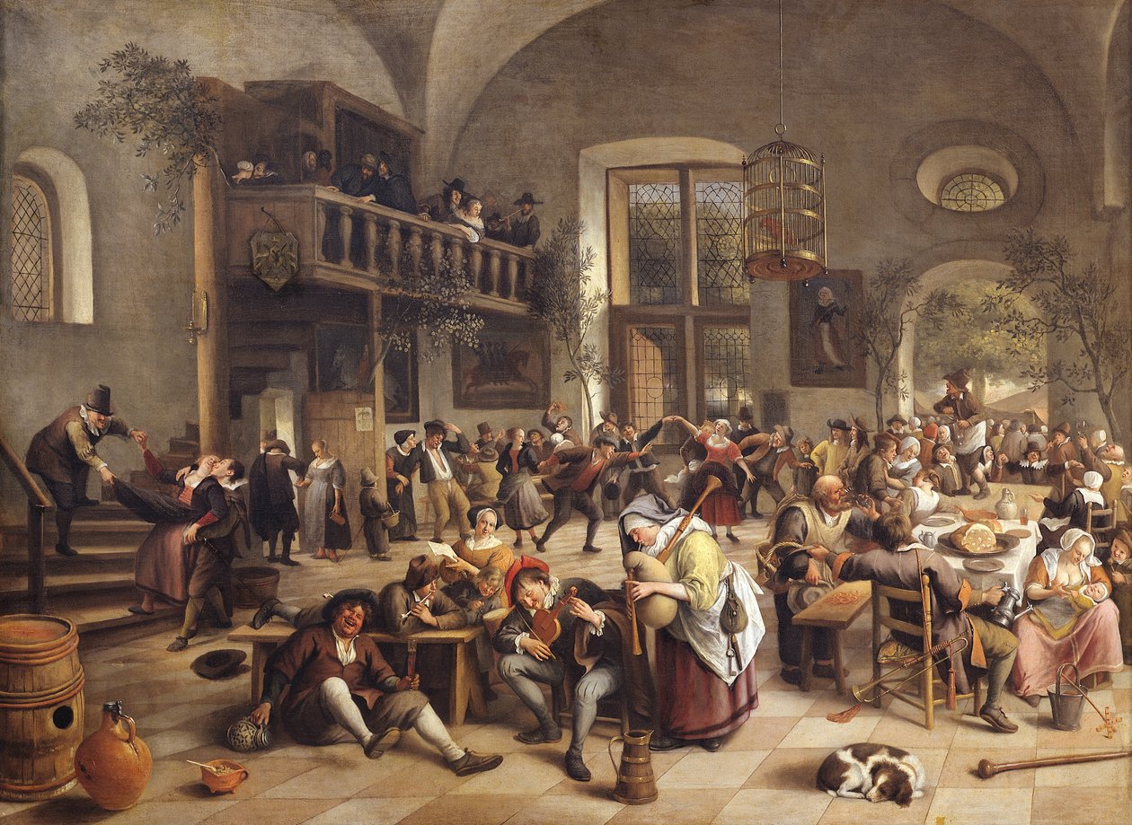 Fest i kroen af Jan Havickszoon Steen