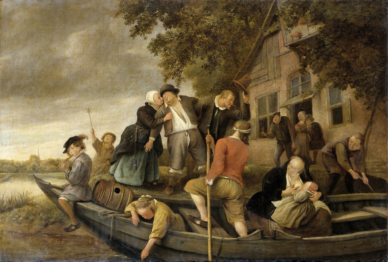Den glade hjemkomst, 1679 af Jan Havickszoon Steen