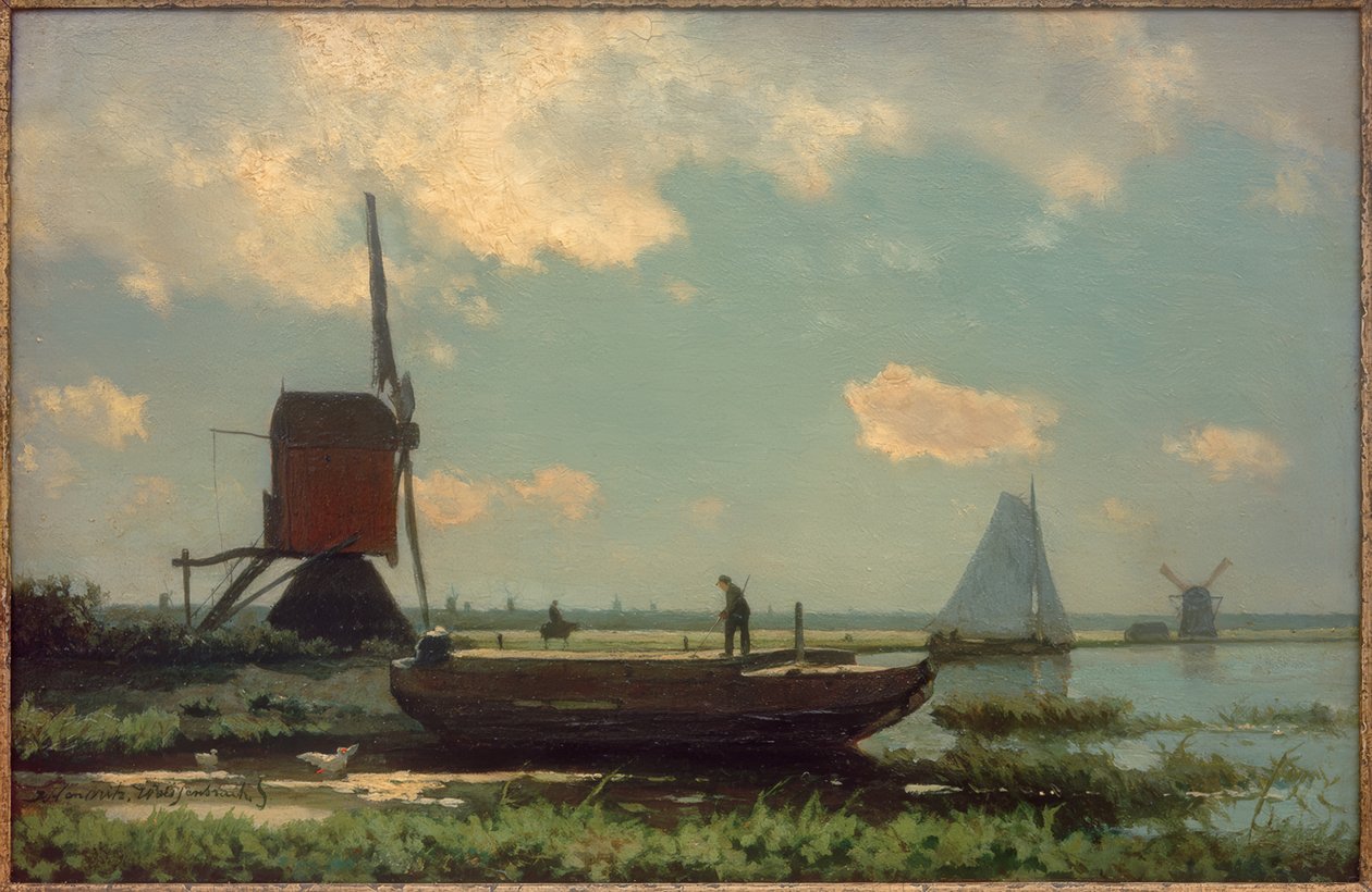 Polderlandskab af Jan Hendrik Weissenbruch