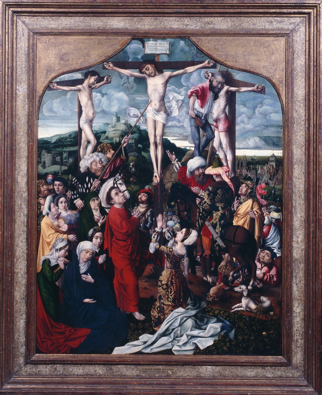 Golgata, c.1515-20 (olie på lærred) af Jan II Provost