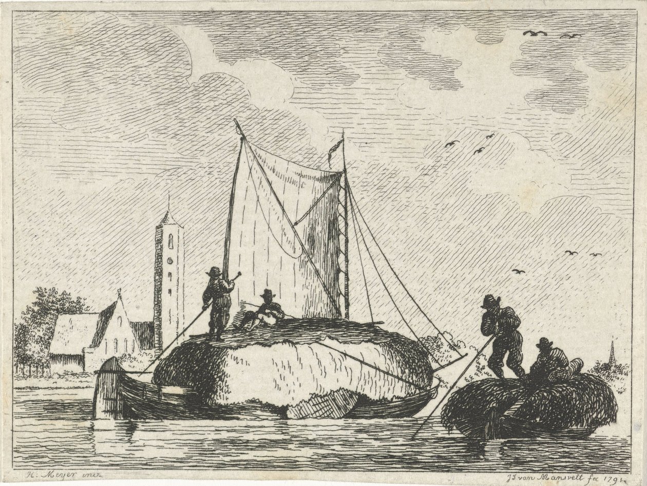 To høpramme af Jan Izaak van Mansvelt