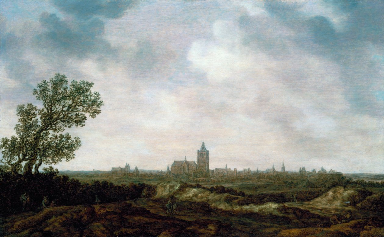 Udsigt over Arnhem, 1633 af Jan Josephsz van Goyen