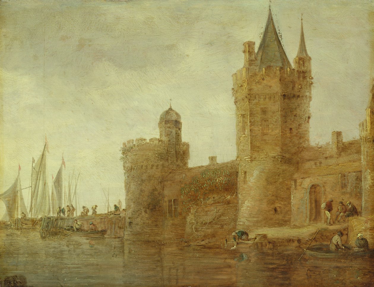 Bolværk på Vand af Jan Josephsz van Goyen