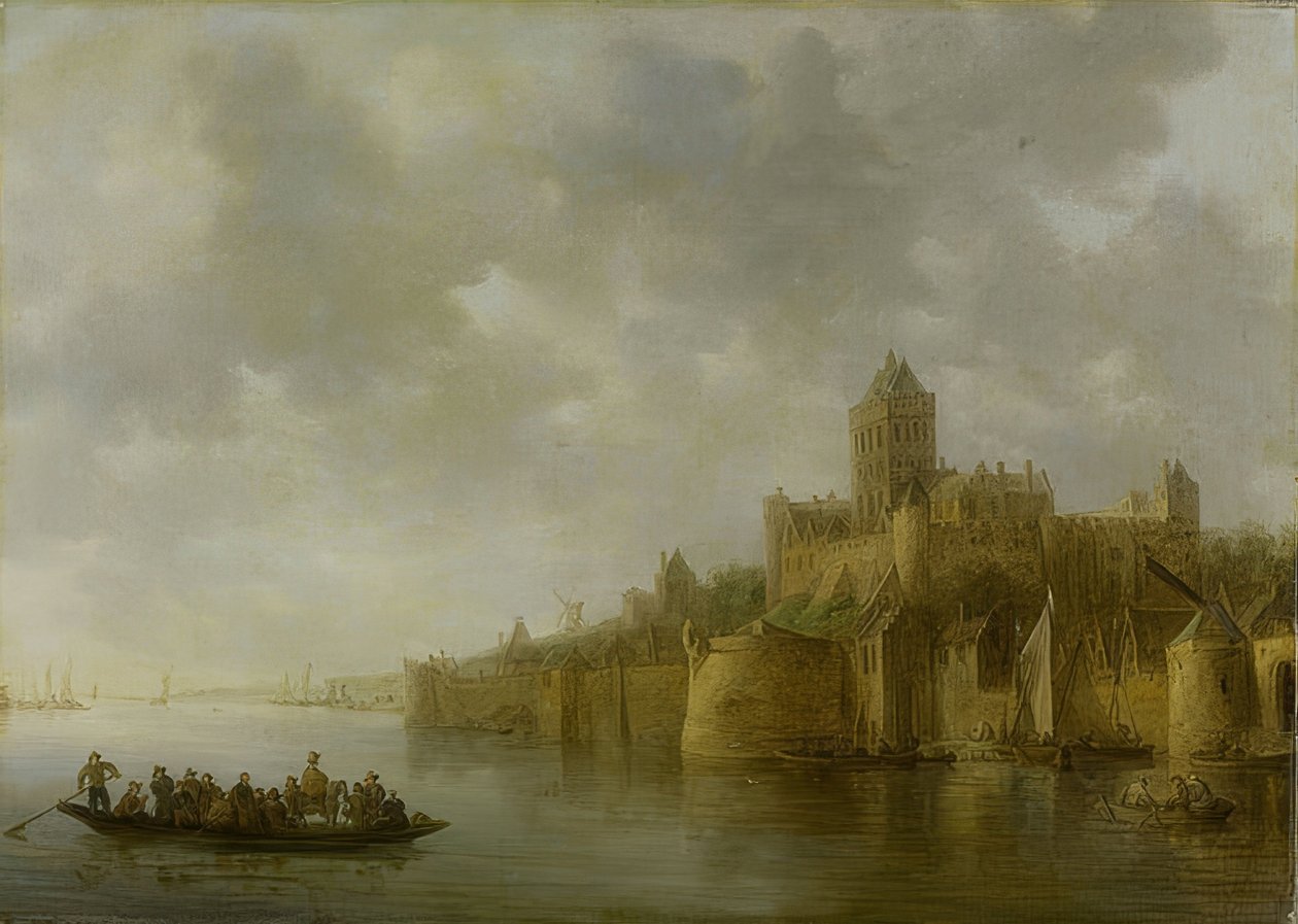 Der Valkhof i Nijmegen. 1641 af Jan Josephsz van Goyen