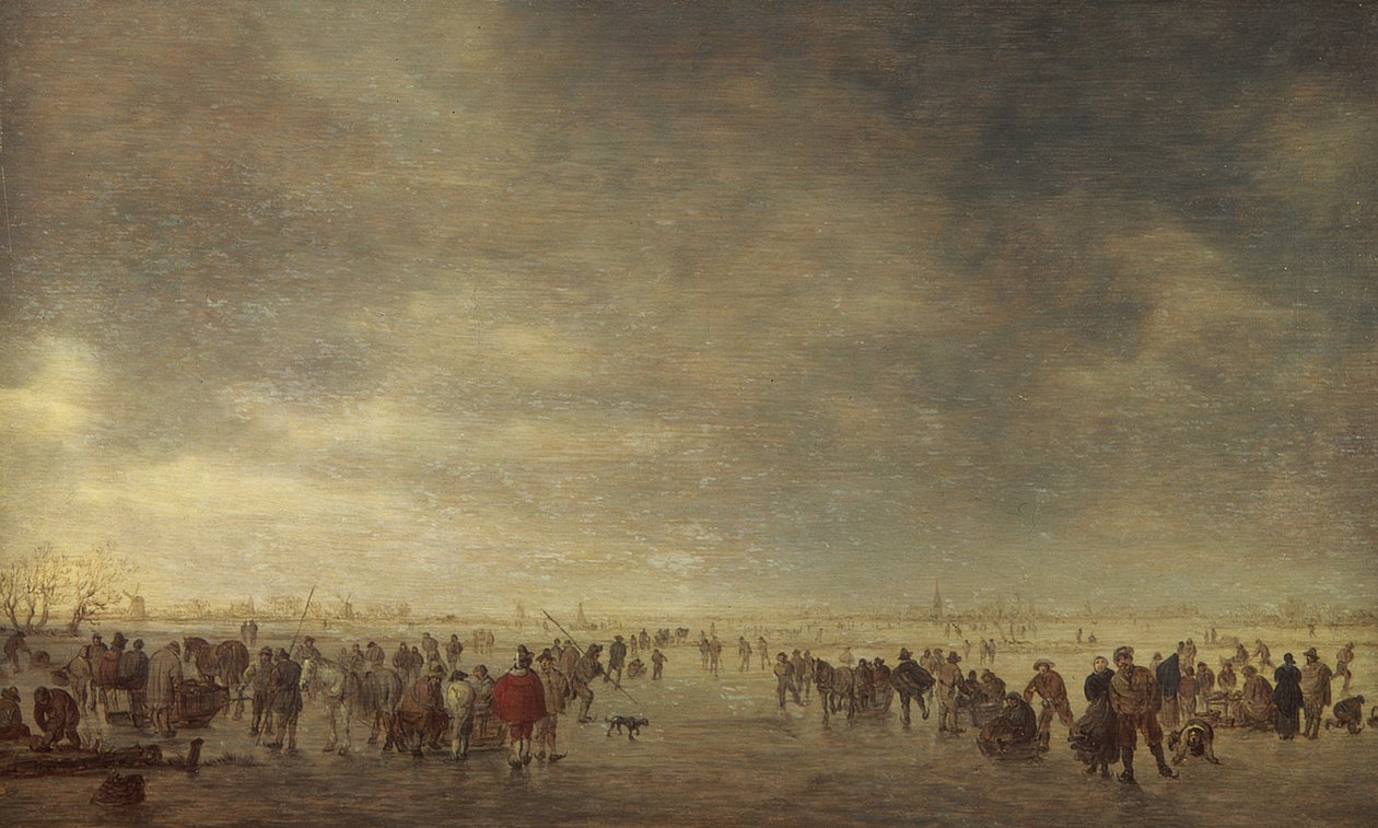 Skøjteløbere af Jan Josephsz van Goyen