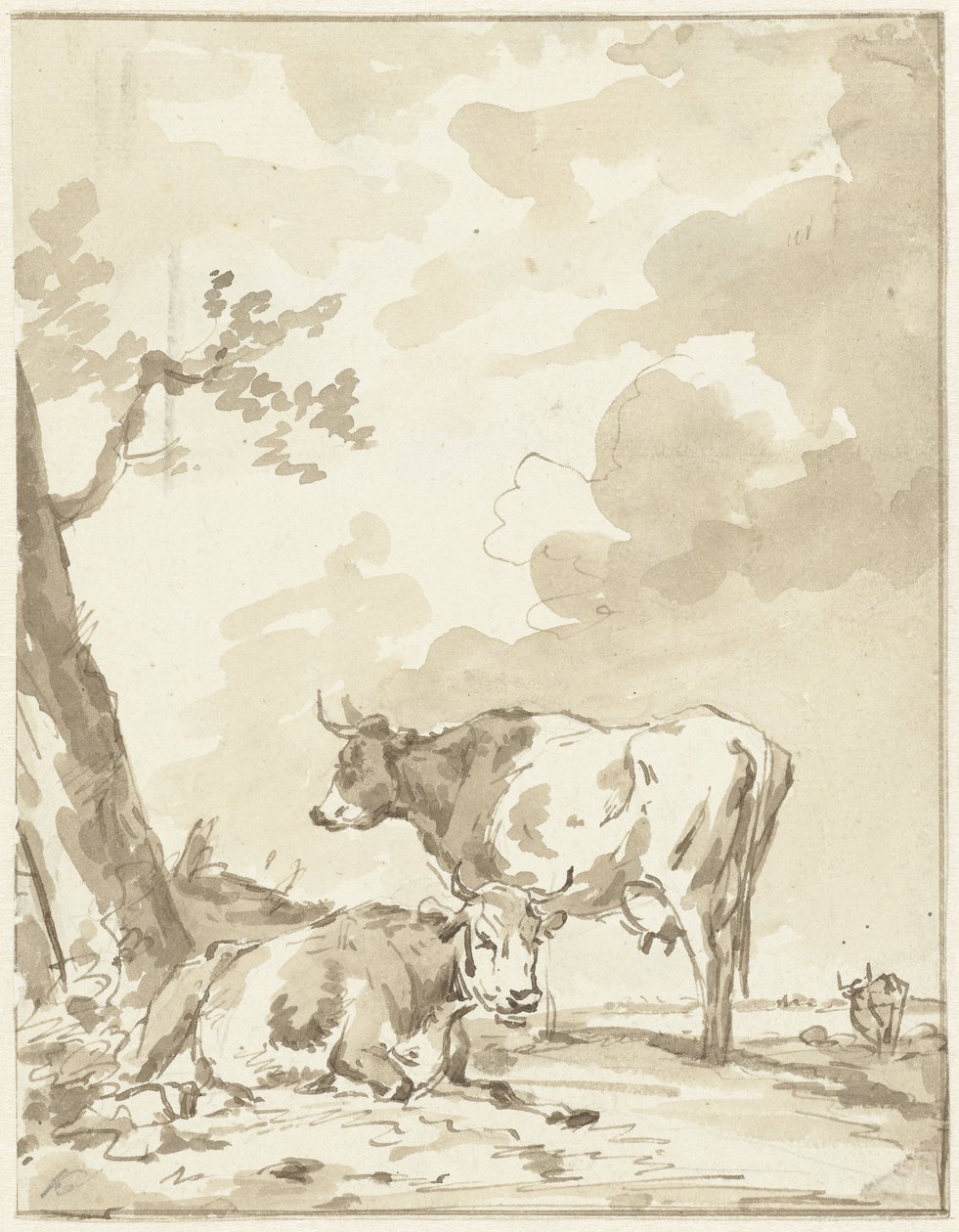 To køer ved et træ af Jan Kobell (II)