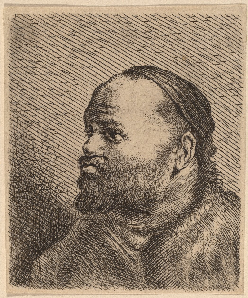 Buste af en mand med tykke læber af Jan Lievens