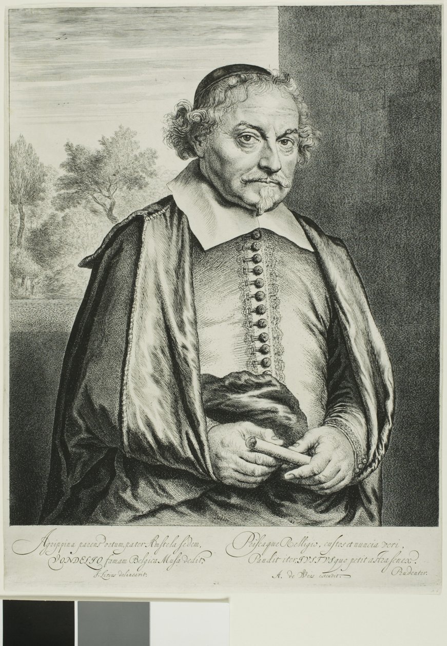 Joost van den Vondel af Jan Lievens