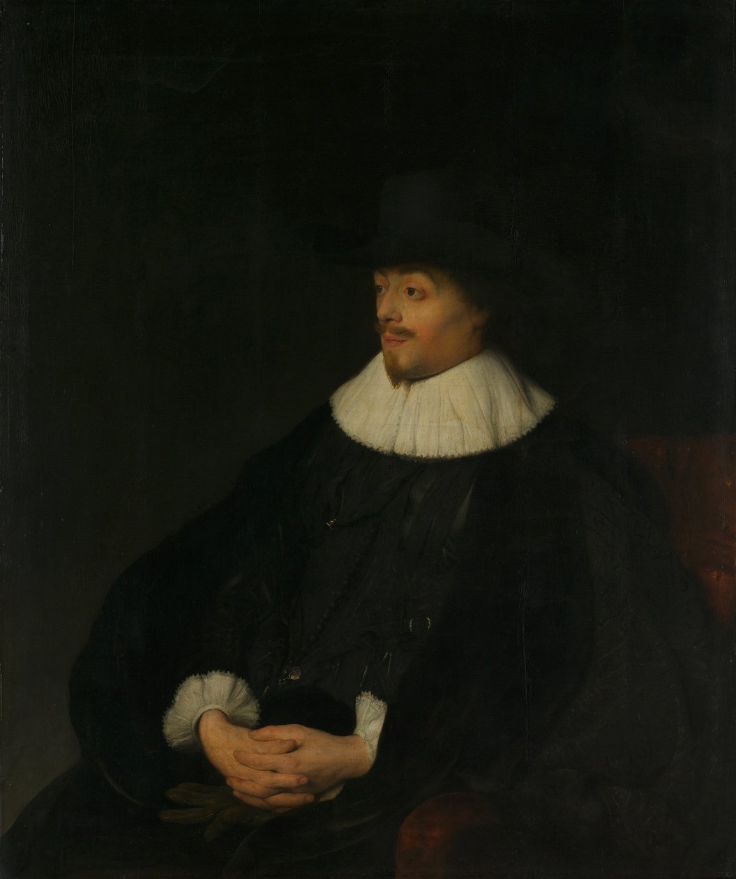 Portræt af Constantijn Huygens (1596-1687) af Jan Lievens