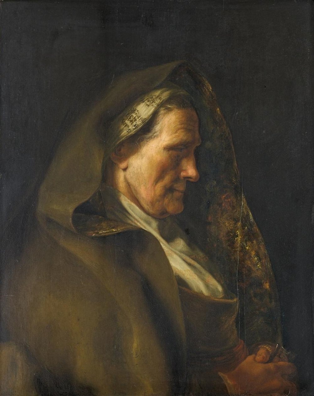 Tronie af en ældre kvinde af Jan Lievens