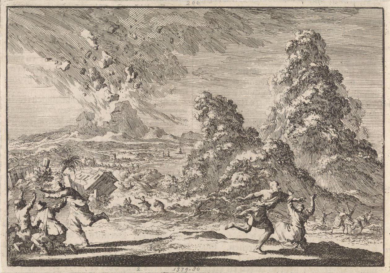 Jordskælv på Ambon, 1674 af Jan Luyken