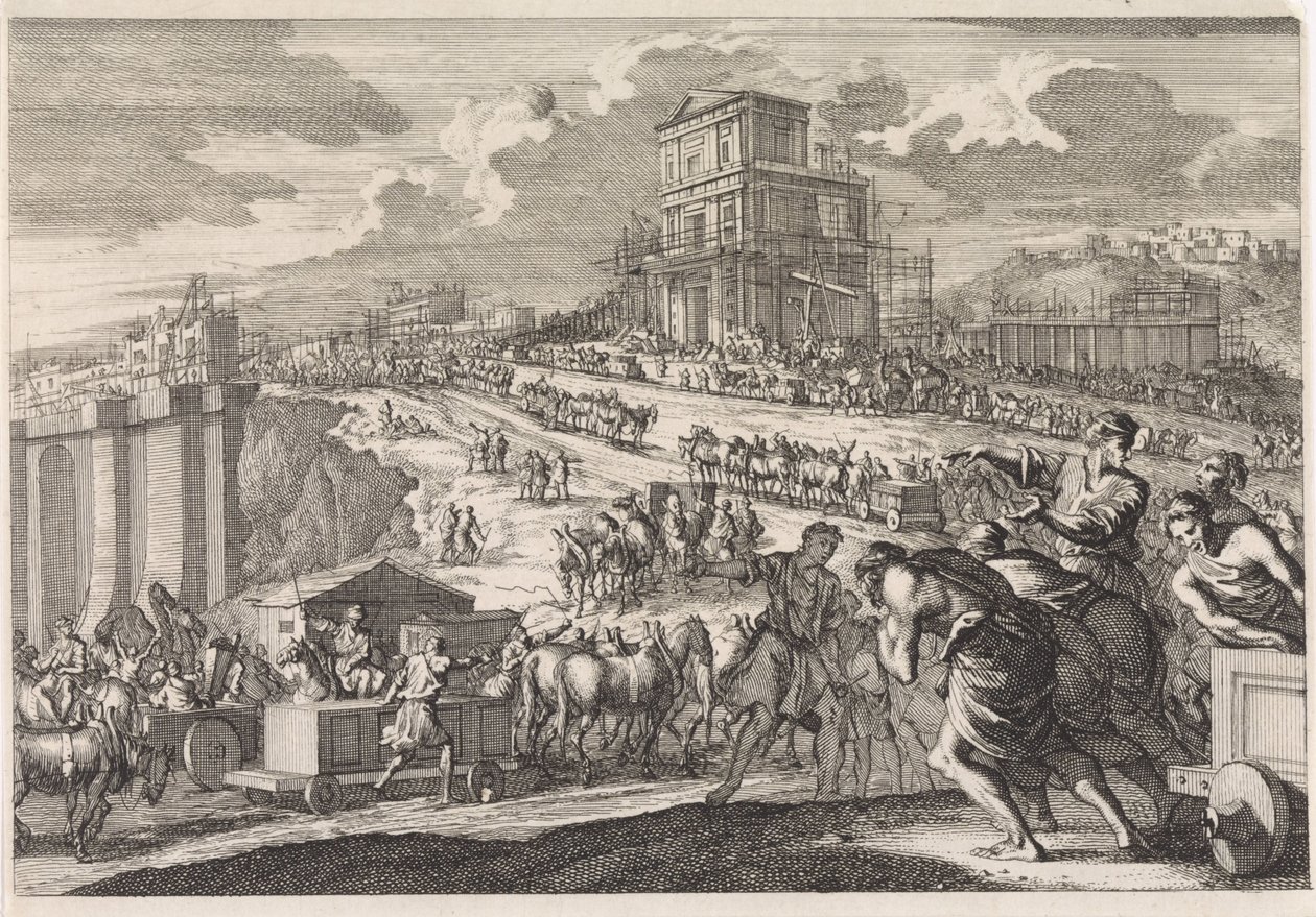 Opførelse af Salomons tempel af Jan Luyken