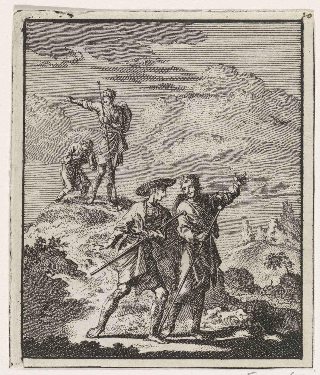Pilgrimme i et bjerglandskab af Jan Luyken