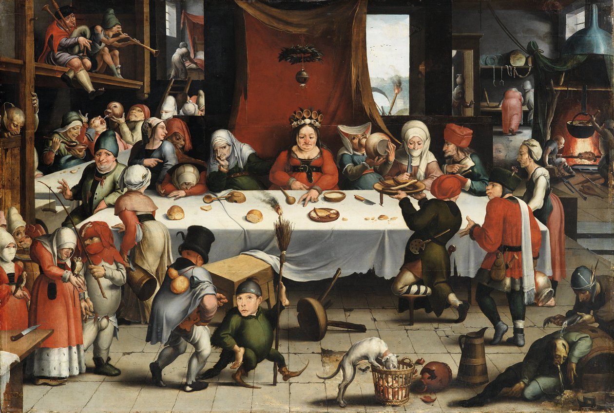 Burlesk fest, ca. 1550 af Jan Mandyn