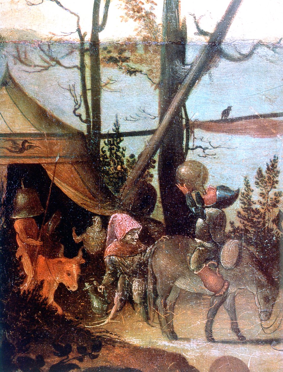 Landskabsscene, legenden om Saint Christopher, c1520-1559 af Jan Mandyn