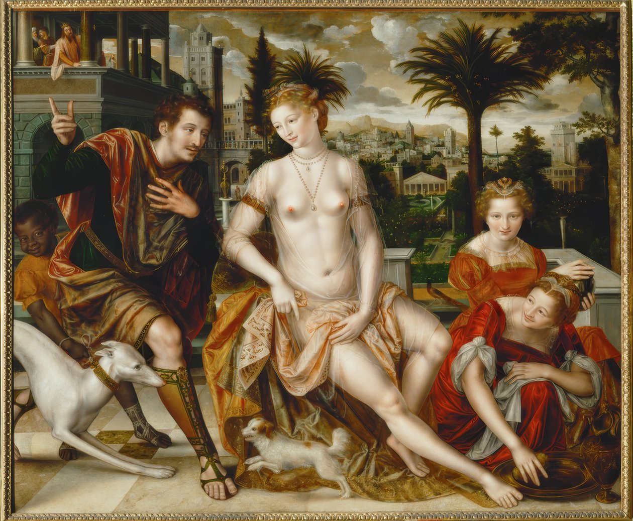 David und Bathseba af Jan Massys
