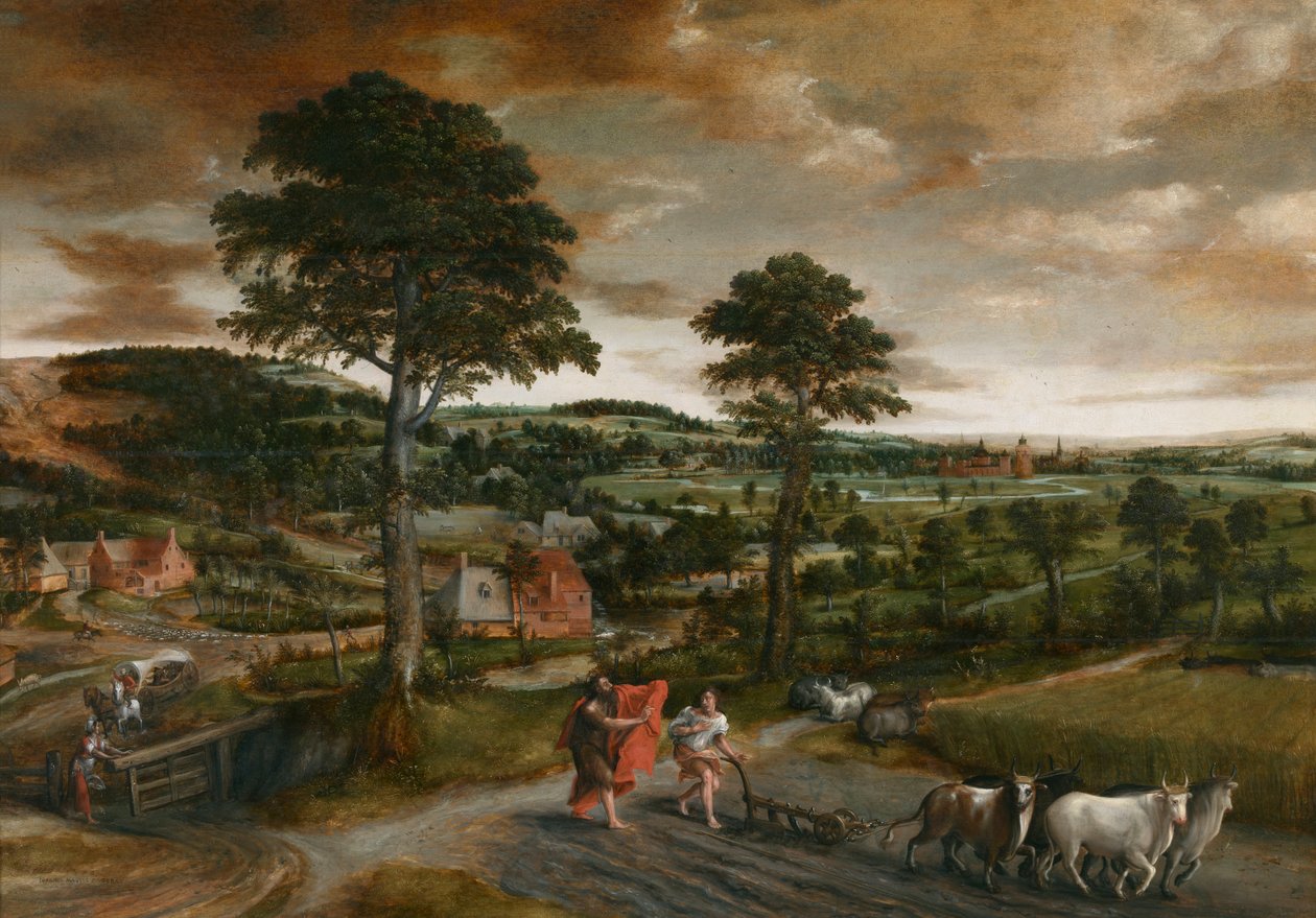 Elisas kaldelse af Jan Massys or Metsys
