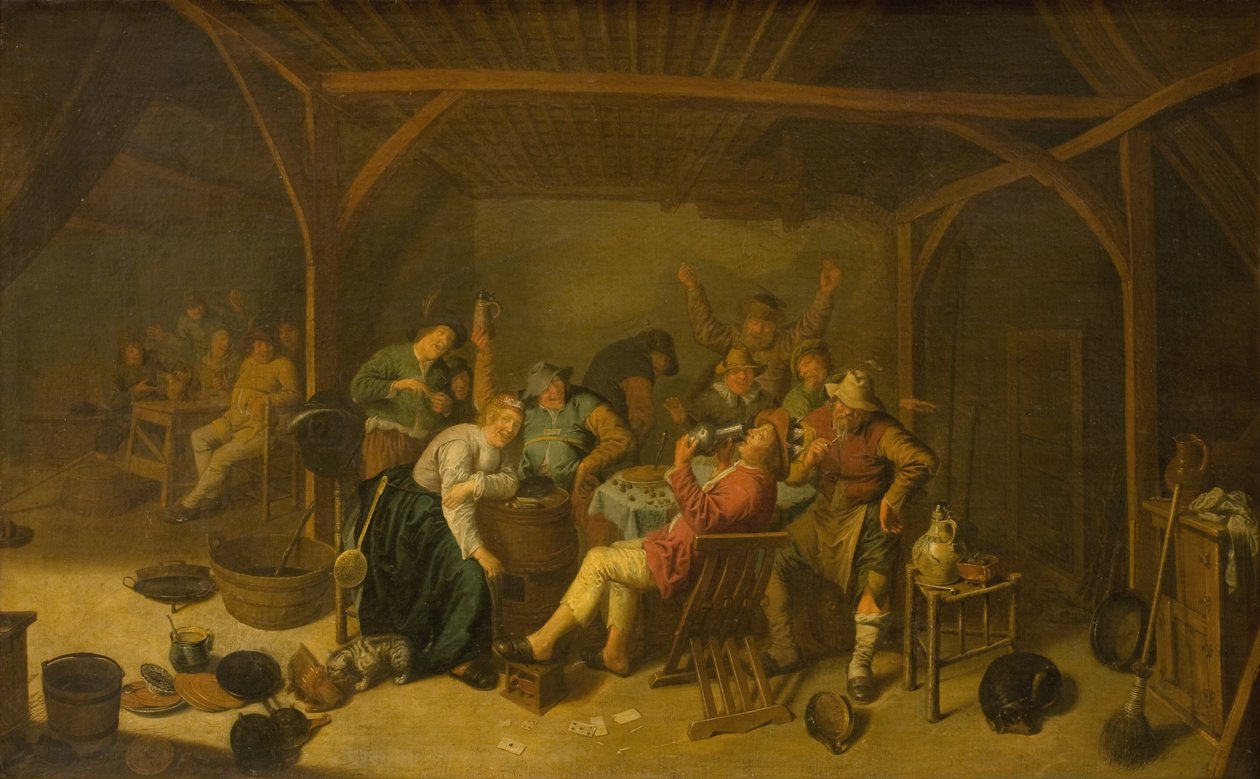 Bønnekongen drikker af Jan Miense Molenaer