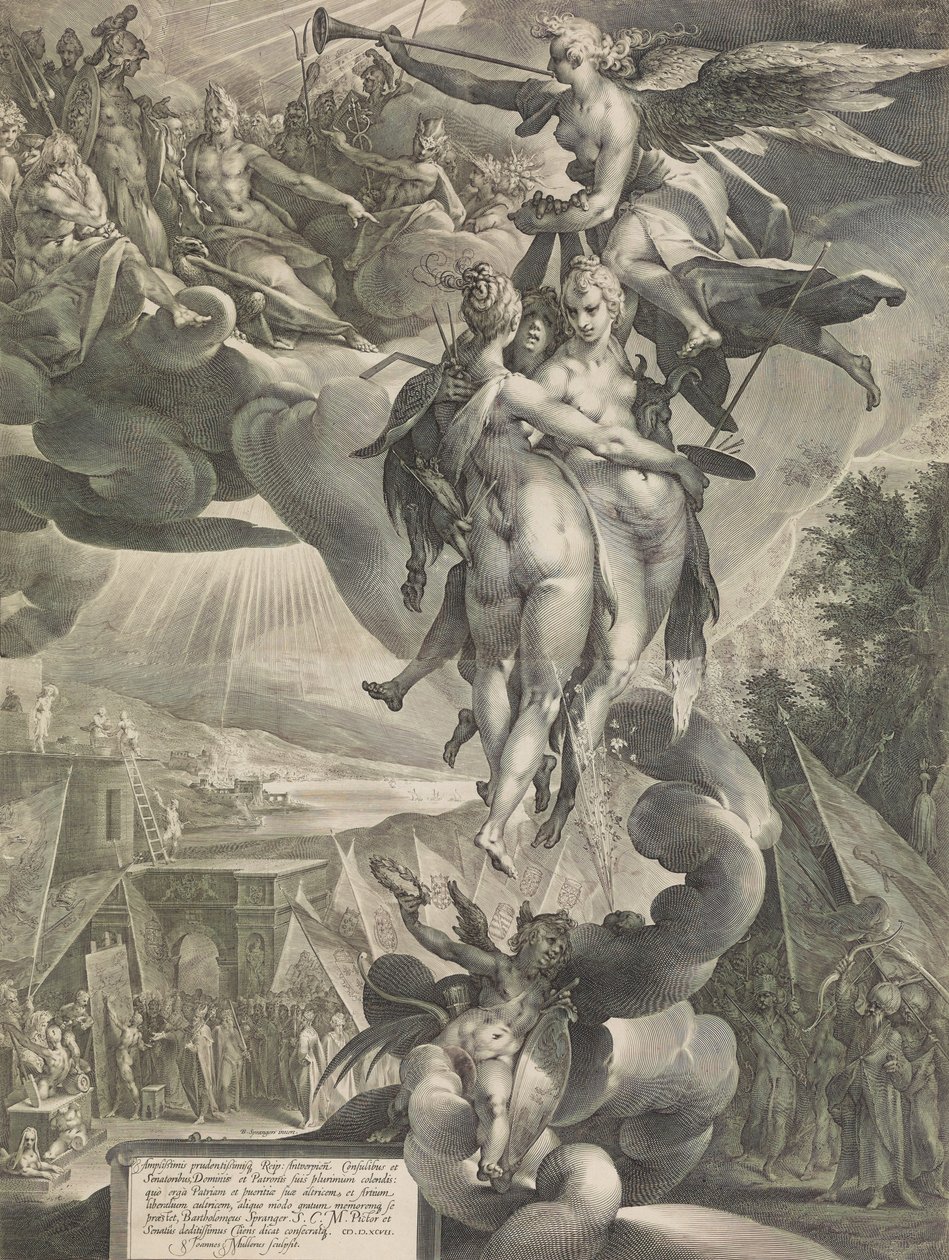 Kunstens Apotheosis, ca. 1619. af Jan Muller