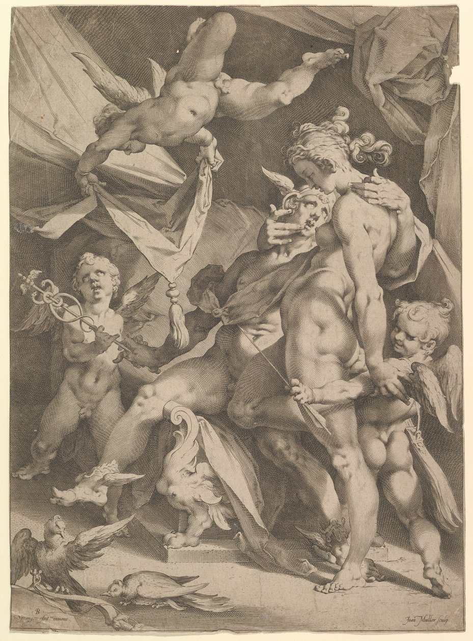 Venus og Merkur, ca. 1600. af Jan Muller