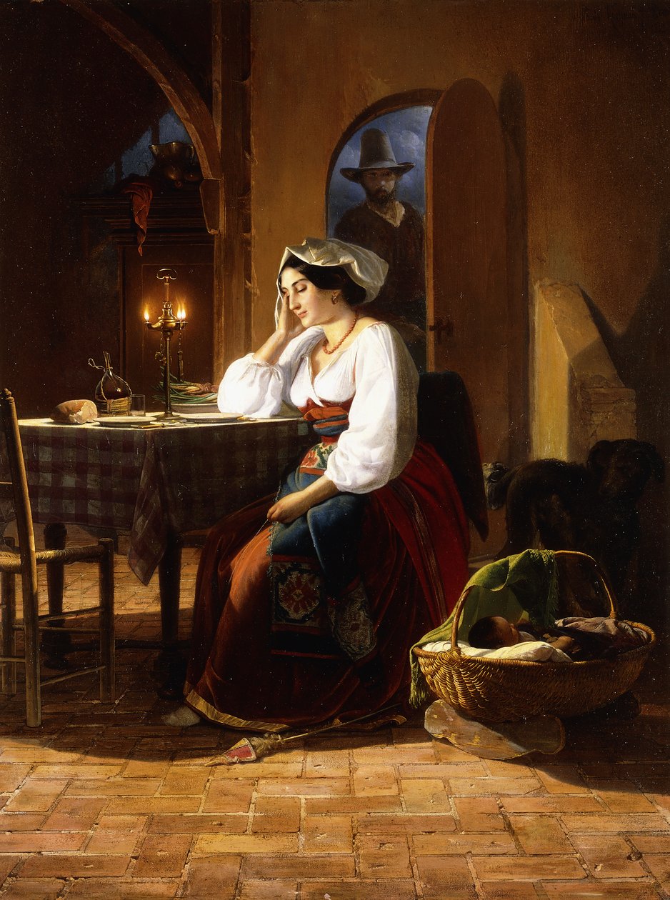 Sen hjem, 1854 af Jan Philip Koelman