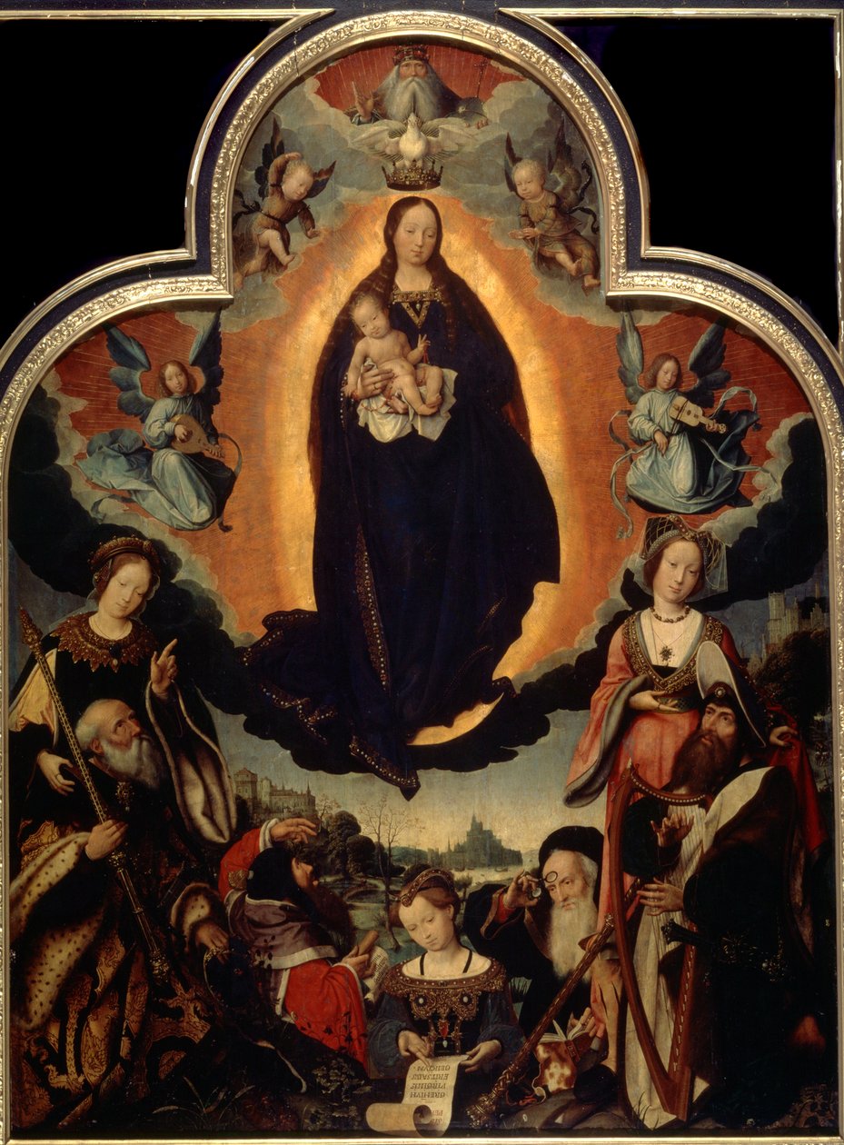 The Glorification of the Virgin, 1524. af Jan Provoost