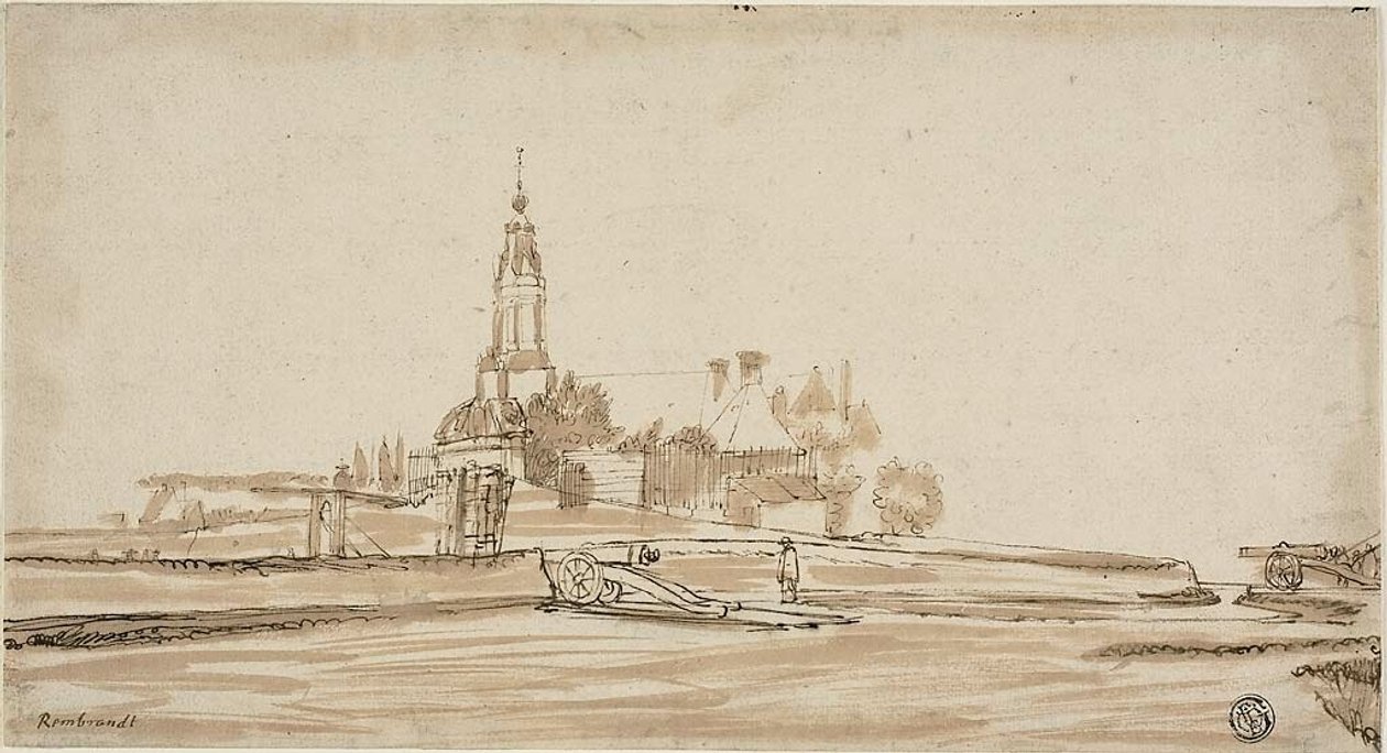 Haarlem-porten ved Amsterdam af Jan Ruischer