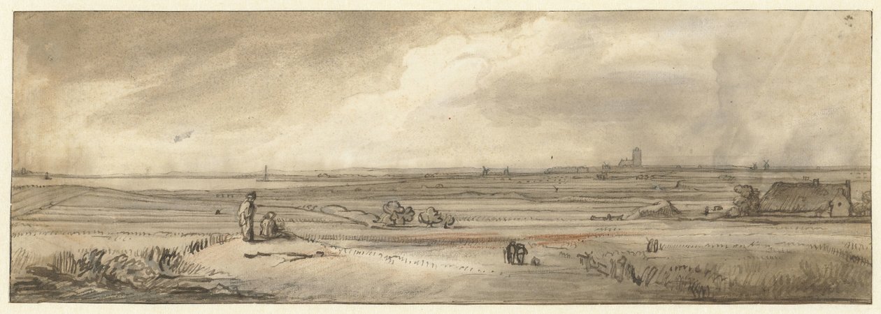 Udsigt over Naarden, set fra Muiderberg af Jan Ruyscher