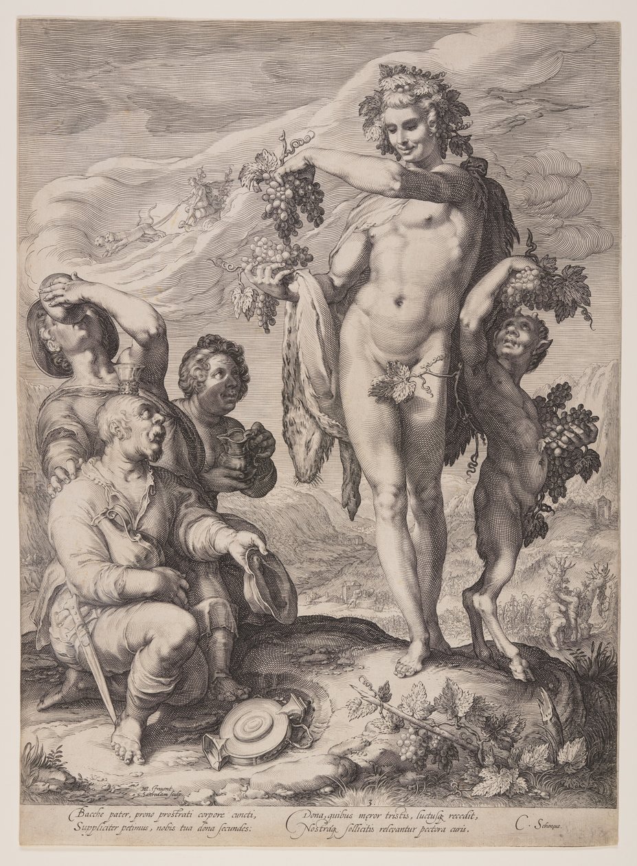 Hyldest til Bacchus af Jan Saenredam