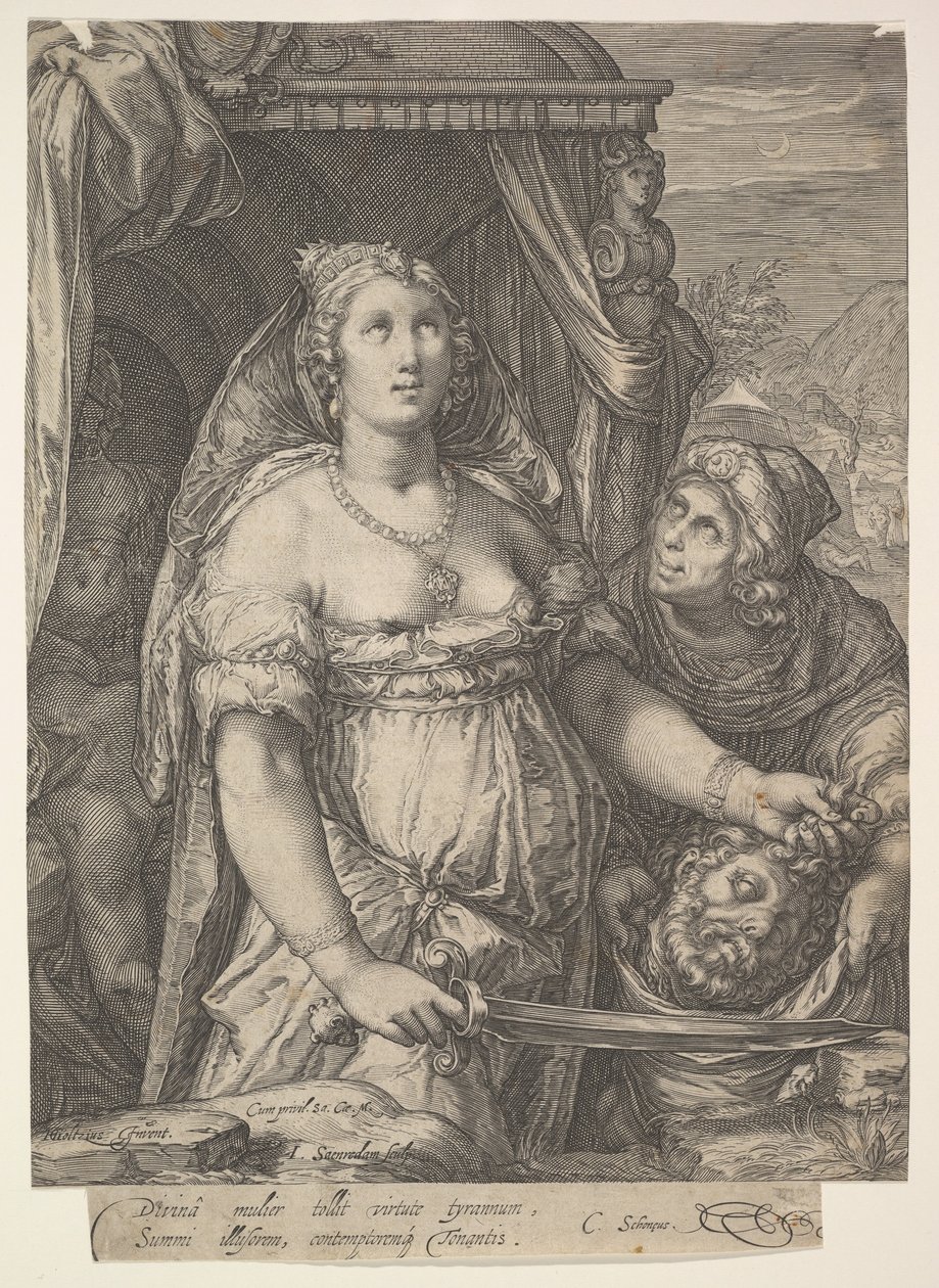Judith og lederen af Holofernes, 15751607. af Jan Saenredam
