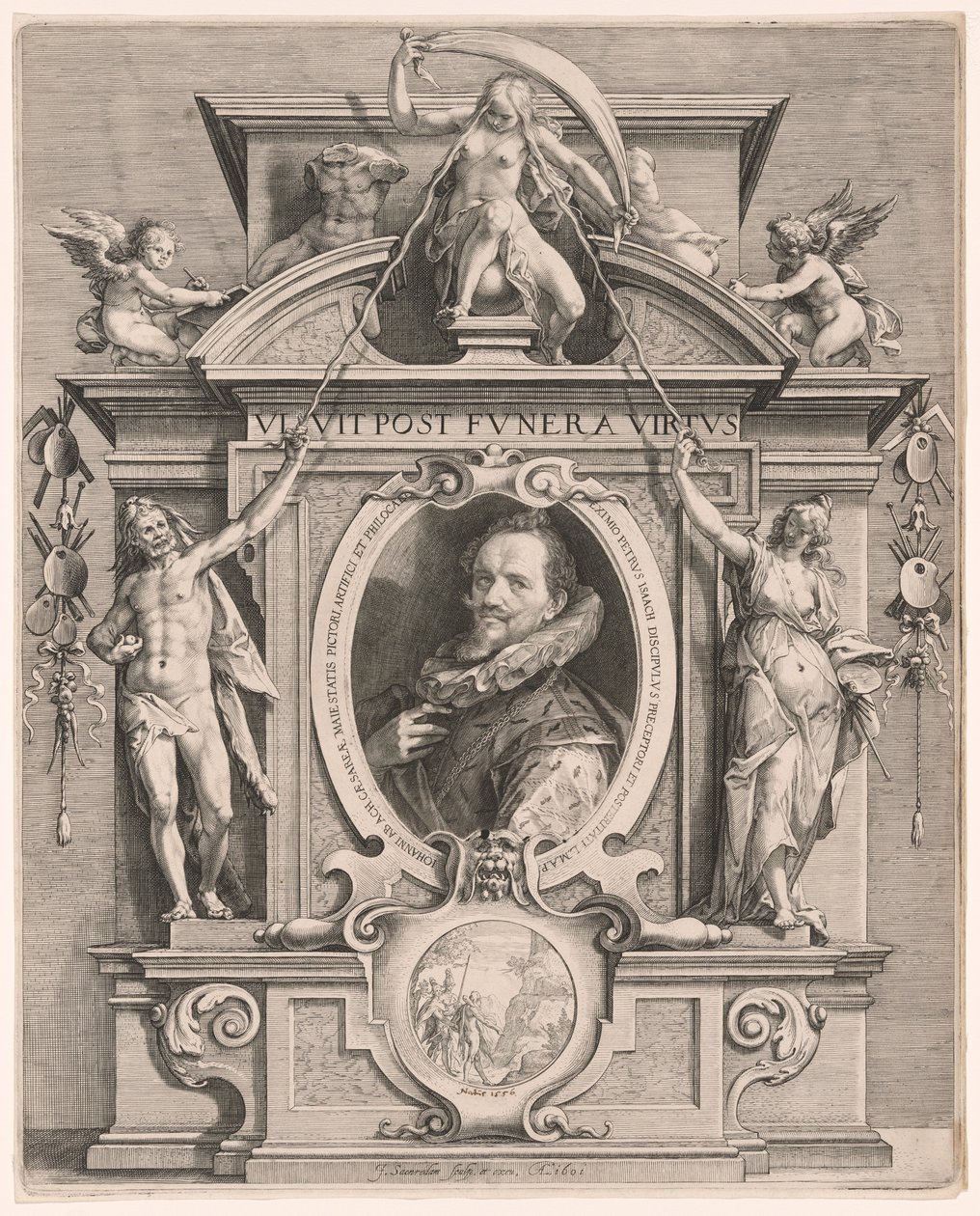 Portræt af Hans von Aachen af Jan Saenredam