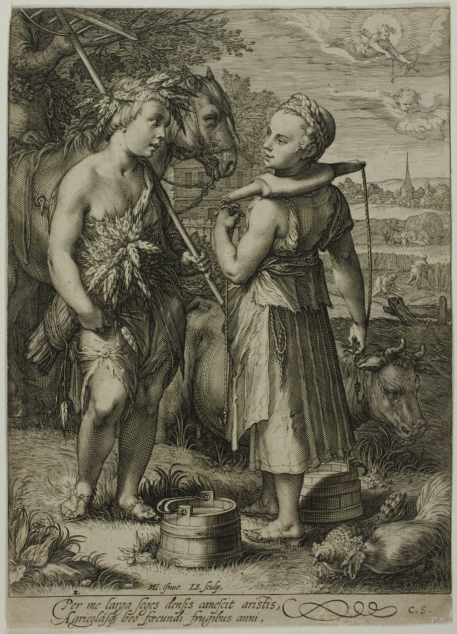 Sommer, fra De fire årstider af Jan Saenredam