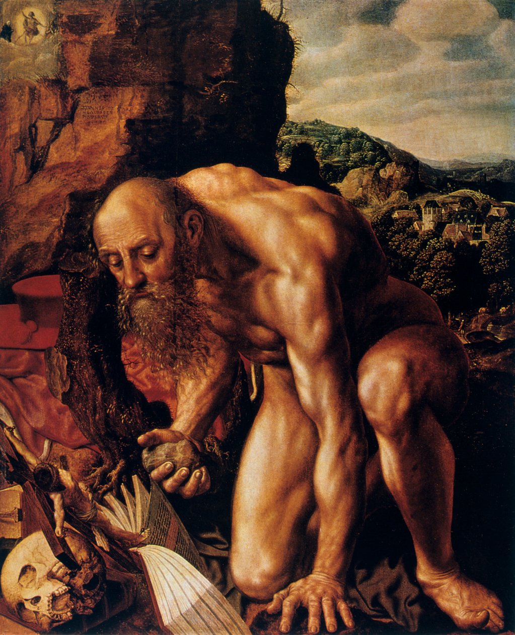 Sankt Jerome, 1543. af Jan Sanders van Hemessen