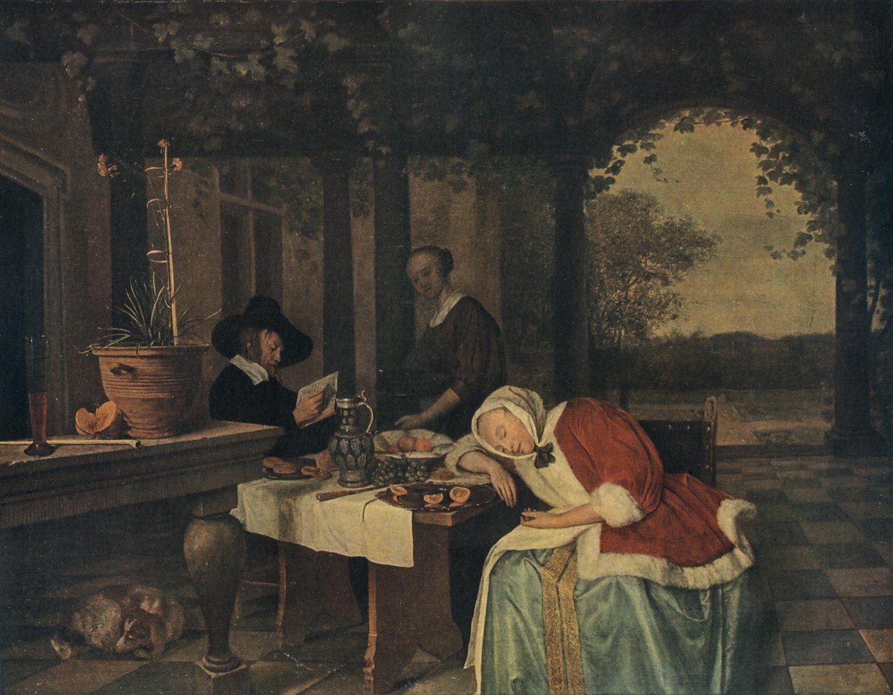 Efter måltidet af Jan Steen