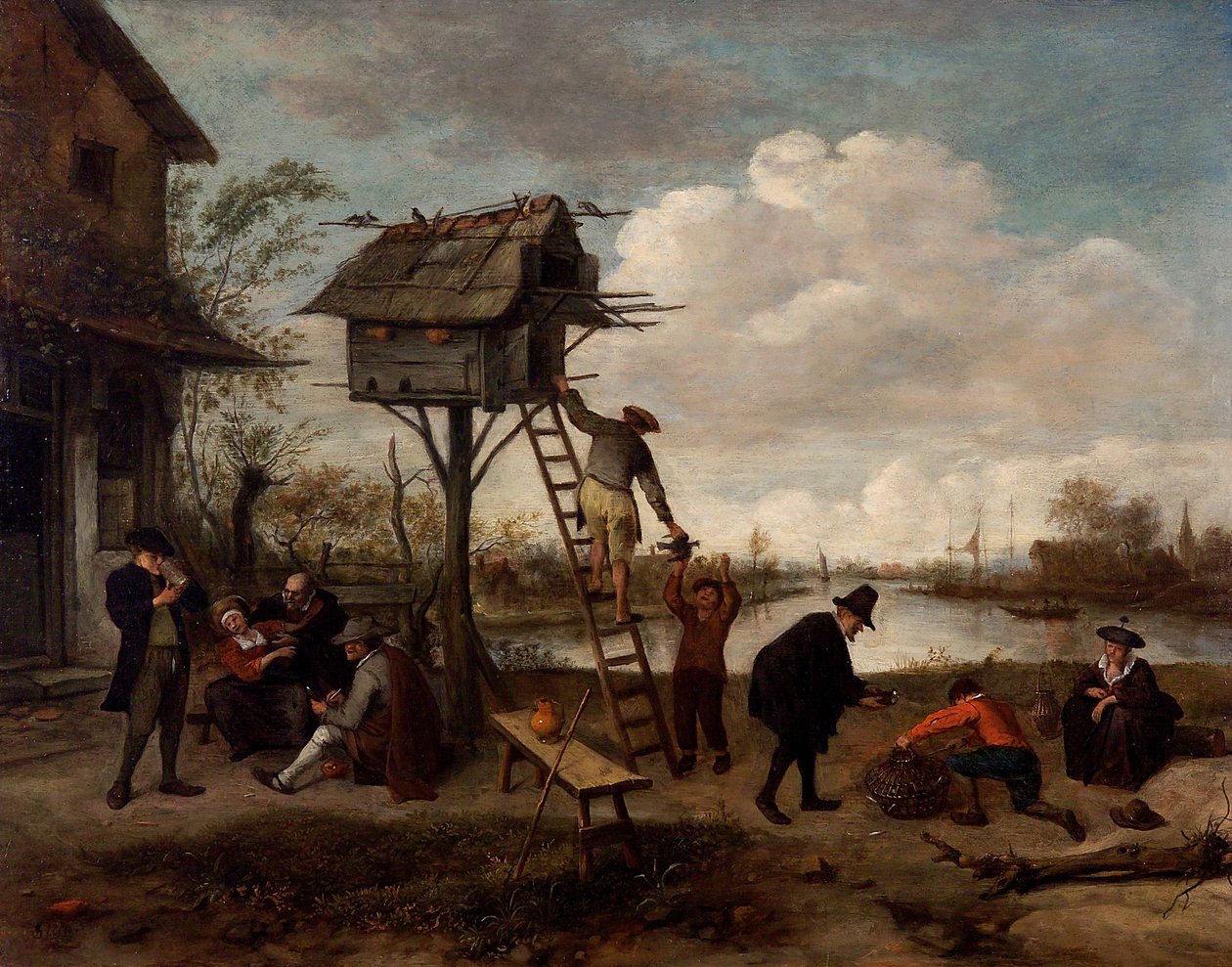 Dueslaget af Jan Steen