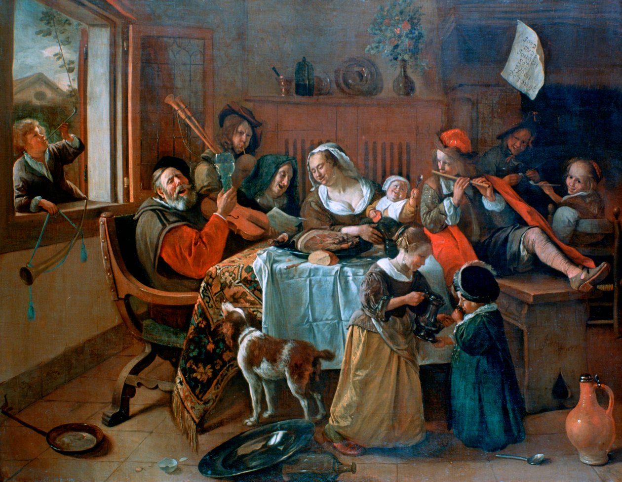 The Merry Family, 1668dani af Jan Havickszoon Steen