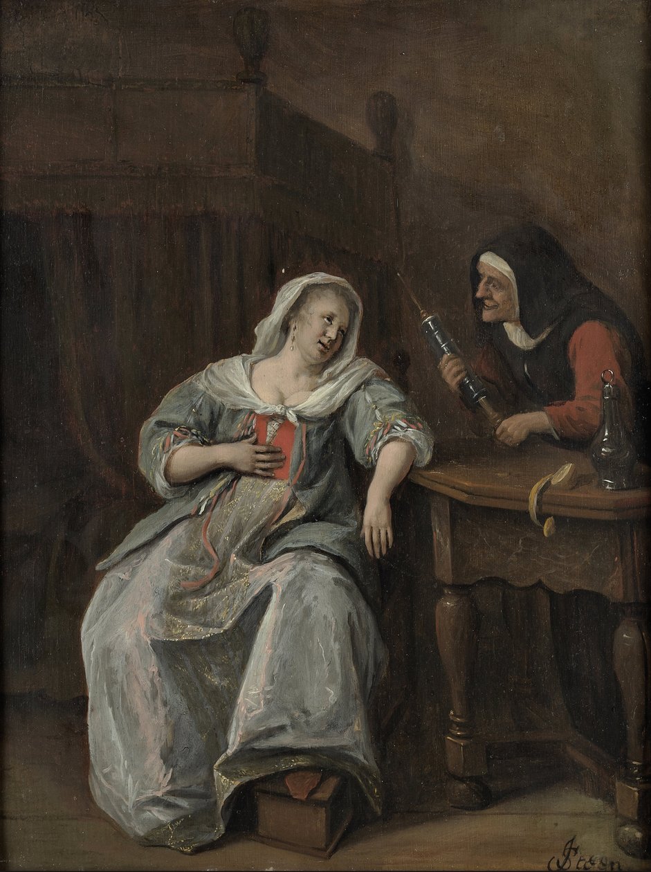Den syge kvinde af Jan Steen