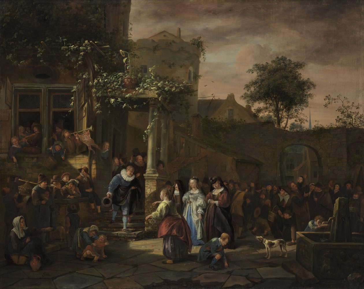Landsbyens bryllup af Jan Steen