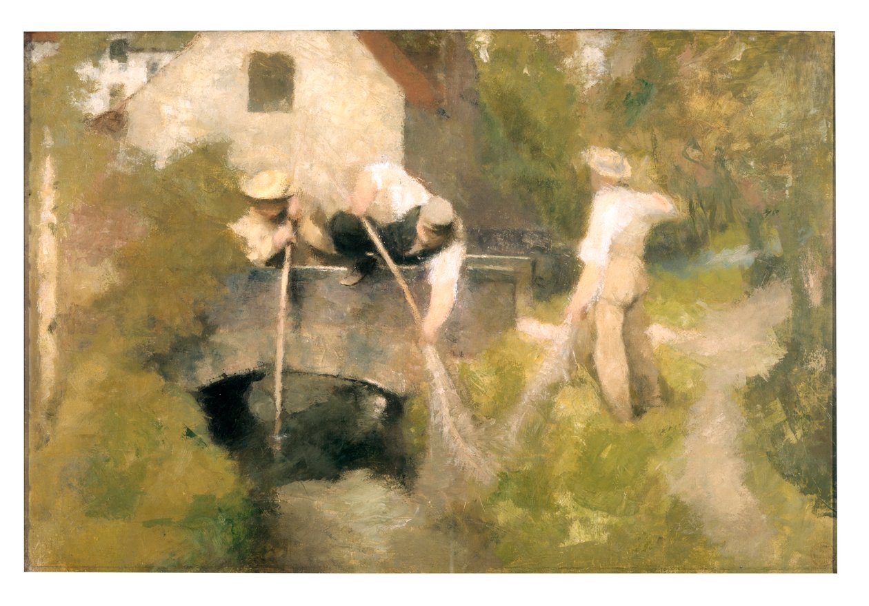 Uddybning i Woluwe (olie på lærred) af Jan Stobbaerts