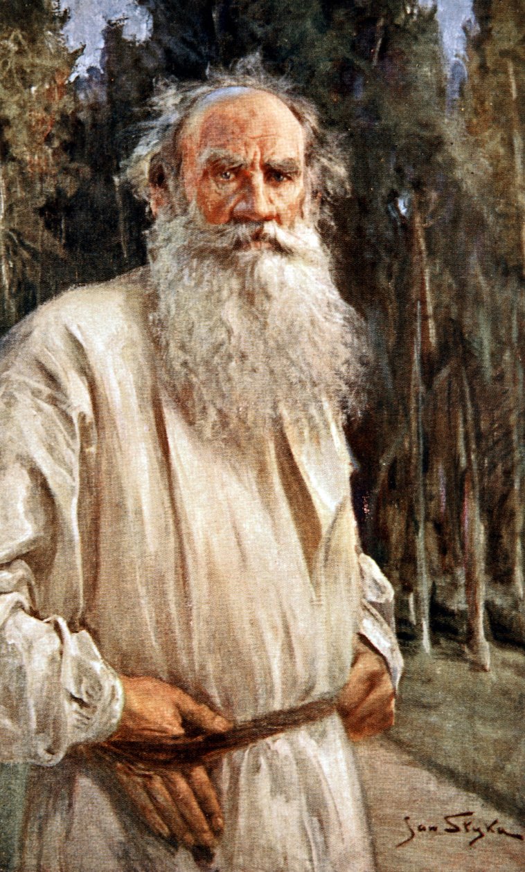 Leo Tolstoj, ca. 1905 (tryk) af Jan Styka