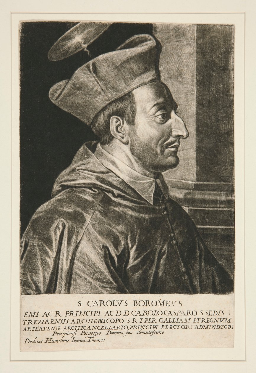 Portræt af Saint Charles Borromeo af Jan Thomas
