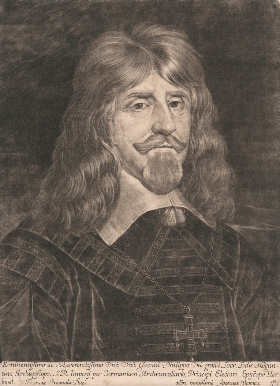 Johannes Philipp von Schönborn af Jan Thomas of Ypres