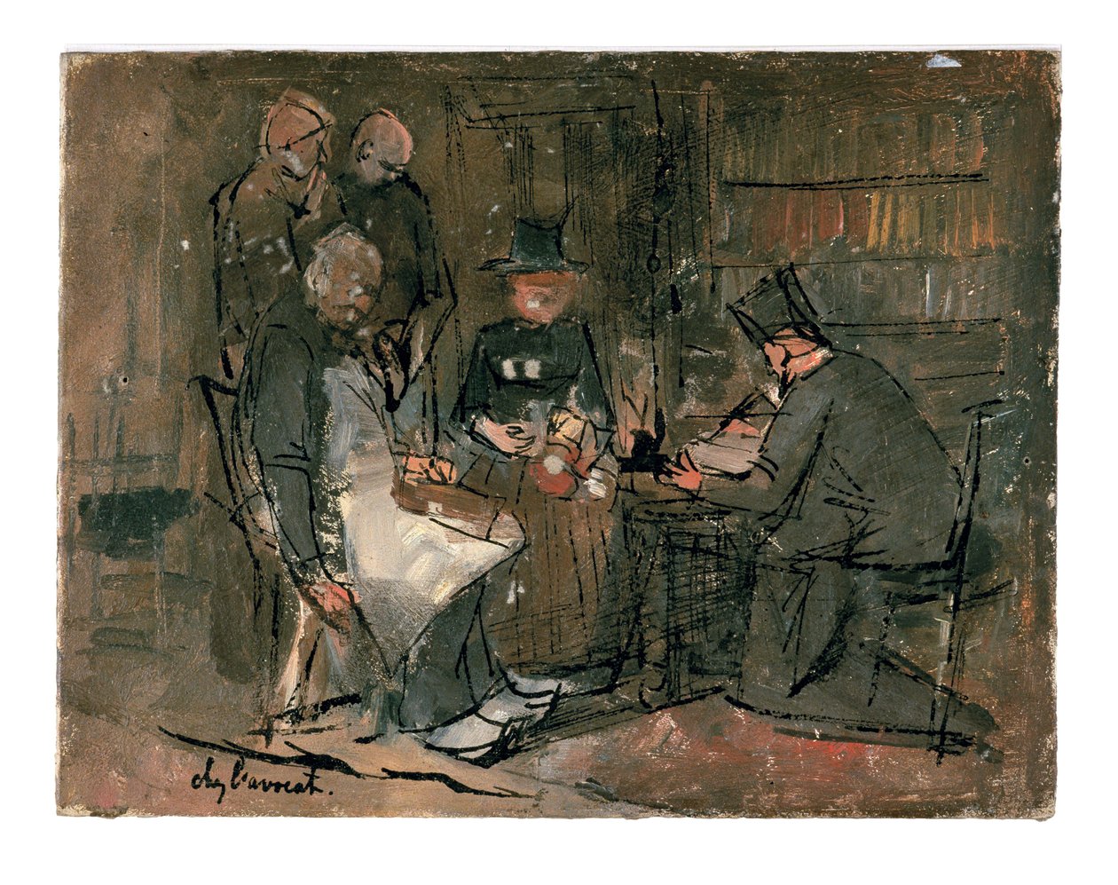 På advokatens kontor (studie) af Jan Toorop