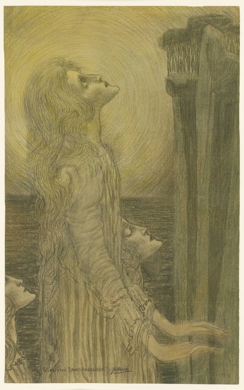 Skitse til Panis Angelicus af Jan Toorop