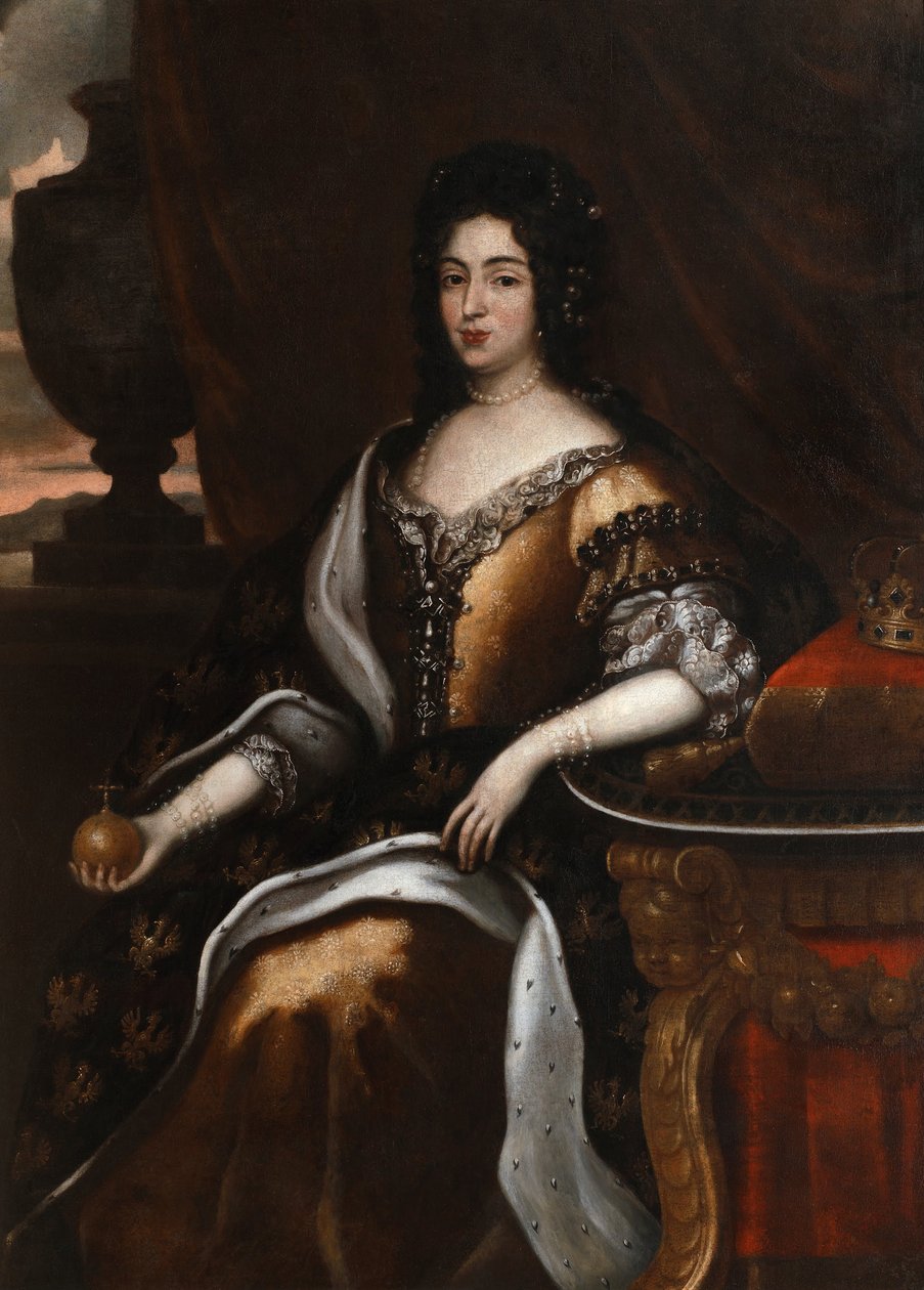 Portræt af dronning Marie Casimire af Jan Tricius
