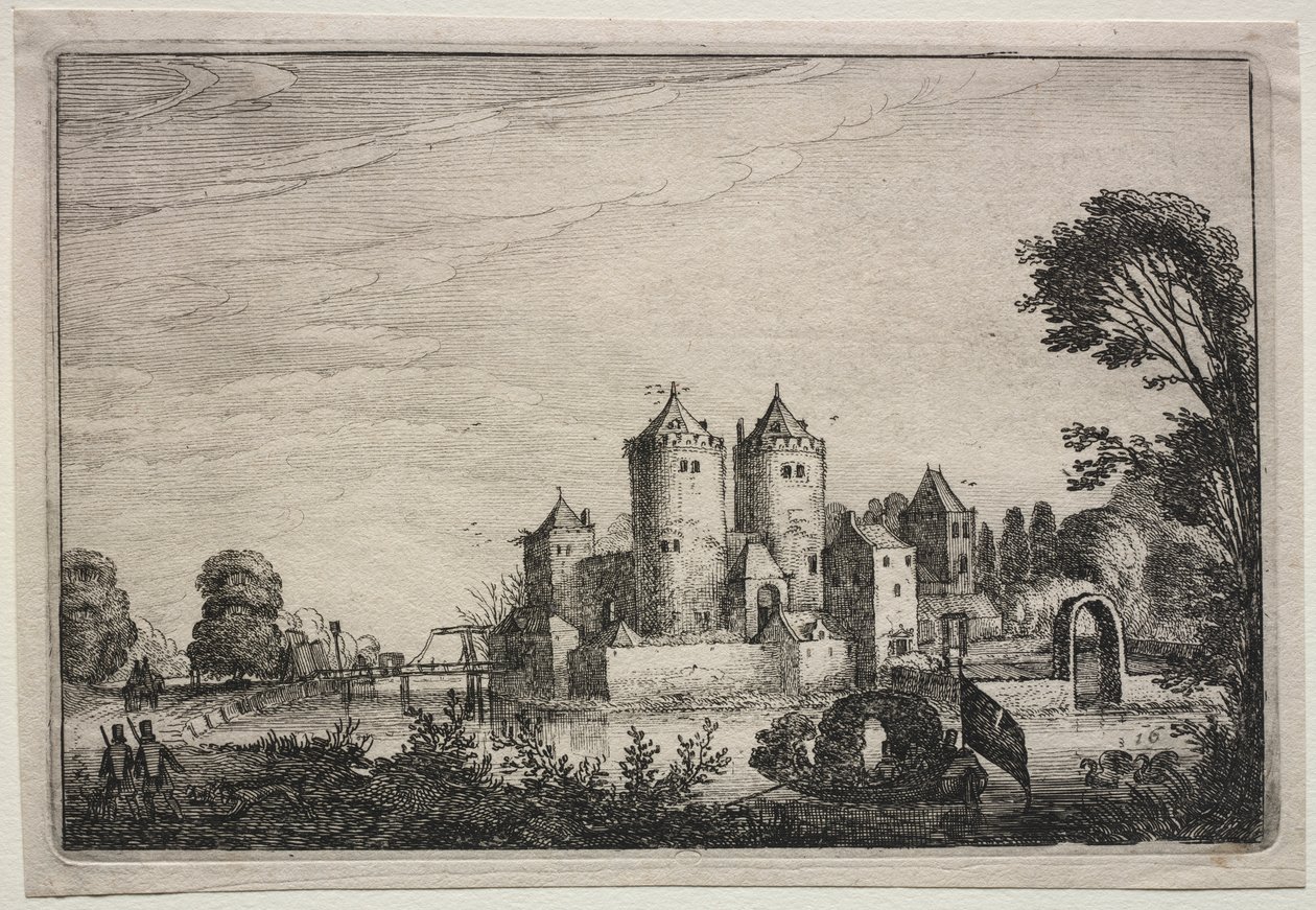 Slottet med to tårne af Jan Van de Velde