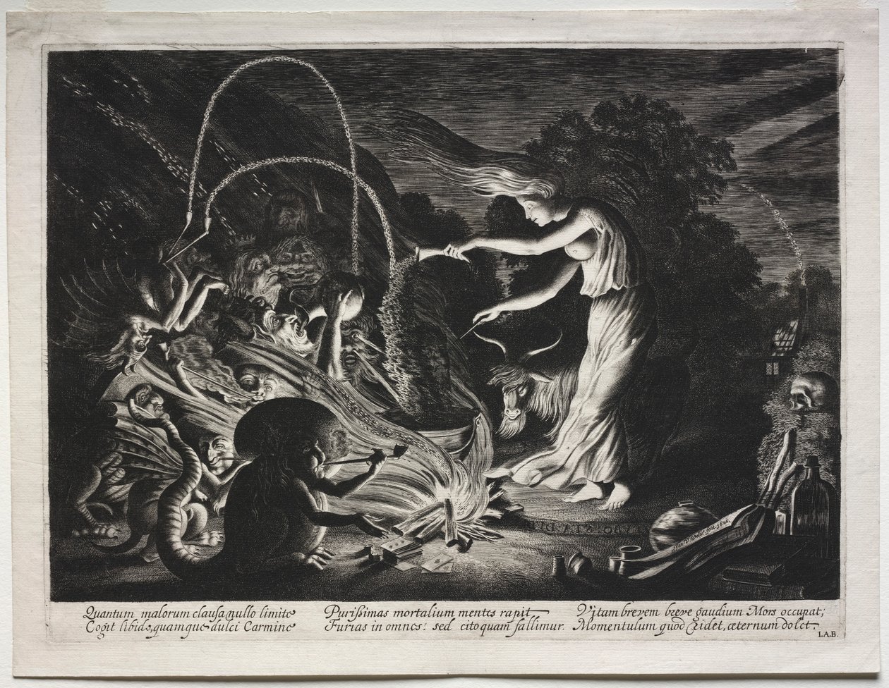 The Witch Night Piece, 1626. af Jan Van de Velde