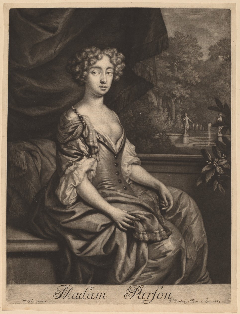 Fru Parson af Jan Verkolje I after Sir Peter Lely