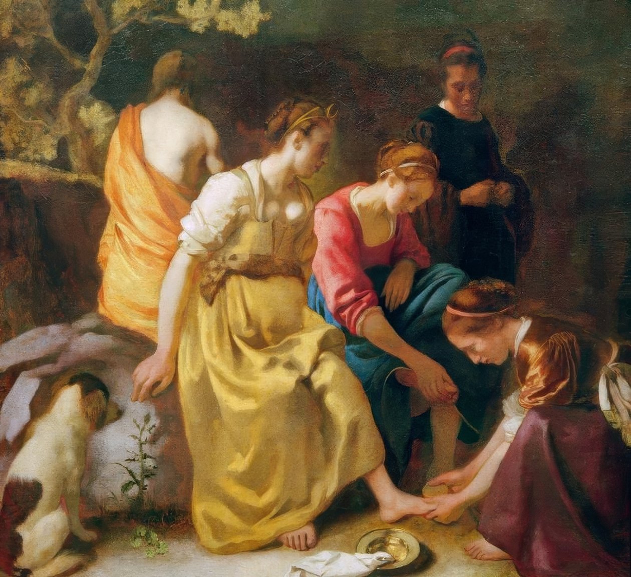 Diana med sine ledsagere af Jan Vermeer van Delft